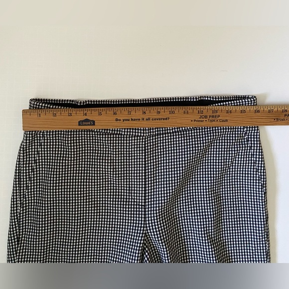 J. Jill Pants Black and White Check Gingham Elastic Waistband Women’s Size 10 - Picture 2 of 10